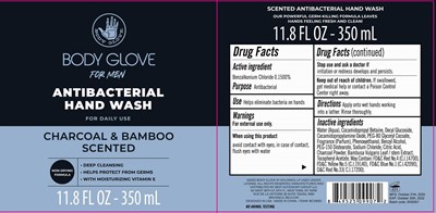 Label Image (Body Glove For Men Hand Wash Charcoal And Bamboo Bzk 15 350 mL)